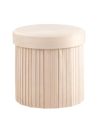 Пуф Stool Group Пуф складной с ящиком Store Round бежевый арт. УТ000040150