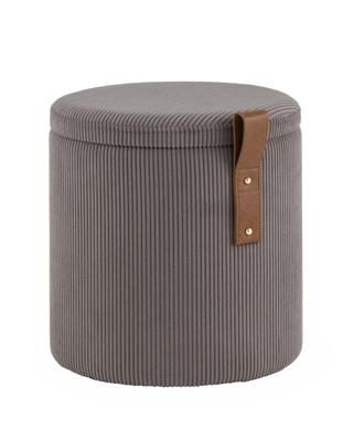 Пуф Stool Group Пуф Руни XS с ящиком вельвет тёмно-серый арт. УТ000040202