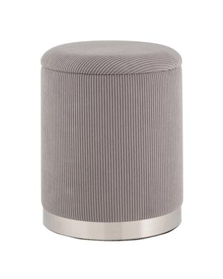 Пуф Stool Group Пуф Эмили с ящиком серебро вельвет серый арт. УТ000040196