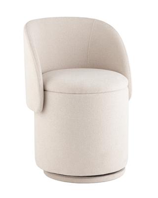 Пуф Stool Group Пуф-трансформер Таунсвилл вращающийся с ящиком букле молочный арт. УТ000042268