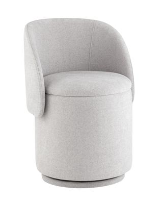 Пуф Stool Group Пуф-трансформер Таунсвилл вращающийся с ящиком букле светло-серый арт. УТ000042269