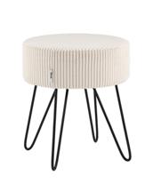 Пуф Stool Group Пуф Спейси велюр рельефный молочный арт. УТ000040015