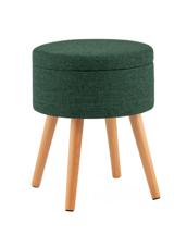 Пуф Stool Group Пуф с ящиком Store Woody рогожка темно-зелёная арт. УТ000040159