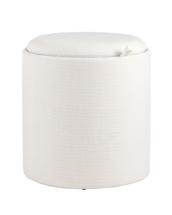 Пуф Stool Group Пуф-столик с ящиком Хюгге S рогожка белый арт. УТ000035340