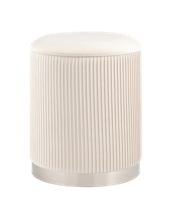 Пуф Stool Group Пуф Шарлотта с ящиком серебро велюр бежевый арт. УТ000039501