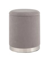 Пуф Stool Group Пуф Эмили с ящиком серебро вельвет серый арт. УТ000040196