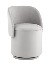 Пуф Stool Group Пуф-трансформер Таунсвилл вращающийся с ящиком велюр светло-серый арт. УТ000042266