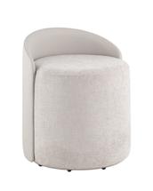 Пуф Stool Group Пуф Тея спинка иск.кожа, сиденье шенилл светло-серый арт. УТ000042299