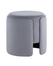 Пуф Stool Group Пуф Taks велюр серый арт. УТ000039395