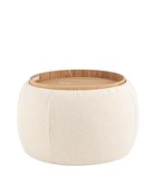 Пуф Stool Group Пуф-столик Люкке с ящиком бежевый арт. УТ000039379