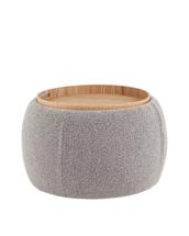 Пуф Stool Group Пуф-столик Люкке с ящиком серый арт. УТ000039380