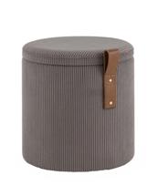 Пуф Stool Group Пуф Руни XS с ящиком вельвет тёмно-серый арт. УТ000040202