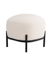 Пуф Stool Group Пуф Стоун букле Fluffy молочный арт. УТ000040879