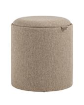 Пуф Stool Group Пуф-столик с ящиком Хюгге S рогожка бежевый арт. УТ000035339