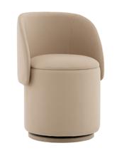 Пуф Stool Group Пуф-трансформер Таунсвилл вращающийся с ящиком велюр бежевый арт. УТ000041705