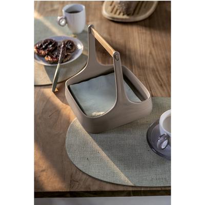 Салфетка Guzzini Салфетка подстановочная овальная двухсторонняя fabric, серая арт. 22604692