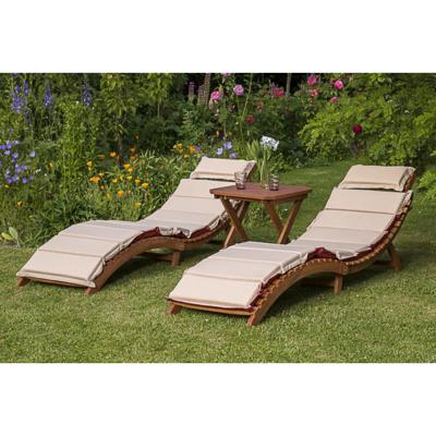 Шезлонг Афина Комплект шезлонги и столик AFM-803A-T133 Beige (2+1) арт. AFM-803A-T133 Beige (2+1)