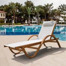 Шезлонг Афина Шезлонг-лежак Мальта AFM-511C White арт. AFM-511C White