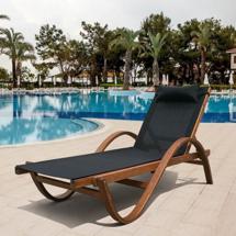 Шезлонг Афина Шезлонг-лежак Мальта AFM-511A Black арт. AFM-511A Black