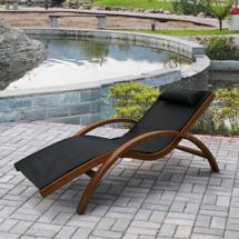 Шезлонг Афина Шезлонг-лежак Мальта AFM-503 Black арт. AFM-503A Black