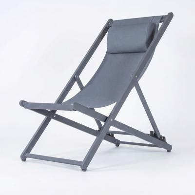 Шезлонг IDEAL PATIO Стул-шезлонг САНТОНИ складной, серый арт. SNT.3019001