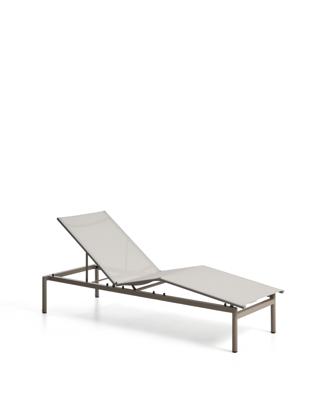 Шезлонг La Forma (ех Julia Grup) Шезлонг Lesina из алюминия и ткани цвета экрю арт. 482275