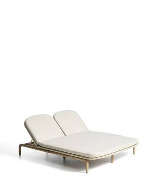 Шезлонг La Forma (ех Julia Grup) Двойной шезлонг Alipa из массива акации и веревки цвета экрю арт. 481343