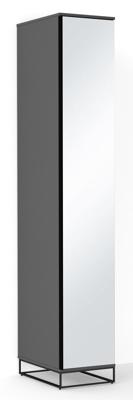 Шкаф R-Home Шкаф-пенал с зеркалом City глубина 60 см. графит арт. 4010551361h