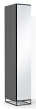 Шкаф R-Home Шкаф-пенал с зеркалом City глубина 60 см. графит арт. 4010551361h
