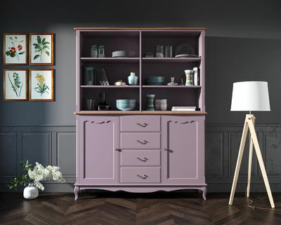 Шкаф Этажерка Шкаф Leontina Lavanda с открытым верхом арт ST9351/2L арт. ST9351/2L