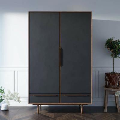 Шкаф Этажерка Шкаф двустворчатый  "Bruni Black" с двумя ящиками арт BR27/2Black арт. BR27/2Black