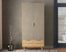 Шкаф Этажерка Шкаф двухстворчатый  с ящиками "Line" R26/beige арт. R26/beige