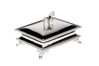 Шкатулка Garda Decor 95IM-1308  Шкатулка "Лошадь (Horse)" нерж. сталь цвет хром 12*10*8,5см арт. 95IM-1308