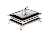 Шкатулка Garda Decor 95IM-1308  Шкатулка "Лошадь (Horse)" нерж. сталь цвет хром 12*10*8,5см арт. 95IM-1308