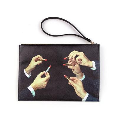 Шкатулка Seletti Клатч Lipsticks black арт. 02583