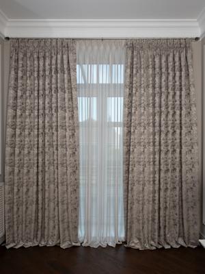 Штора Garda Decor 121GD-00008/1 Портьера Mirage бронза 275*260 арт. 121GD-00008/1