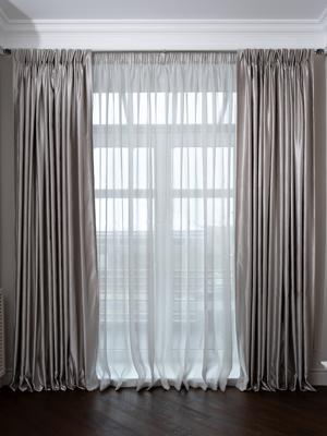 Штора Garda Decor 121GD-00009 Портьера Эйфория (Euphoria) серый 275*260 арт. 121GD-00009