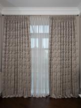 Штора Garda Decor 121GD-00008/1 Портьера Mirage бронза 275*260 арт. 121GD-00008/1