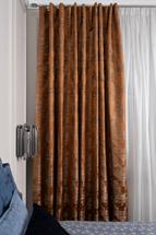 Штора Garda Decor 121GD-00006 Портьера Бромли (Bromley) оранжевый 275*260 арт. 121GD-00006