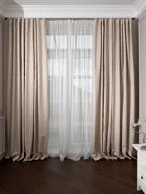 Штора Garda Decor 121GD-00004/1 Портьера Ажур (Mesh)бежевый 275*260 арт. 121GD-00004/1