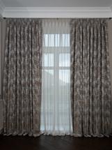 Штора Garda Decor 121GD-00012 Портьера Бромли (Bromley) голубой 275*260 арт. 121GD-00012