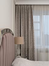 Штора Garda Decor 121GD-00035 Портьера Восток сер (Orient Ser) 275*260 арт. 121GD-00035