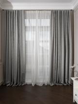 Штора Garda Decor 121GD-00025 Портьера Ажур (Mesh) голубой 275*260 арт. 121GD-00025