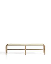 Скамья La Forma (ех Julia Grup) Скамейка Alipa из массива акации и веревки кремового цвета арт. 481351