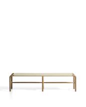 Скамья La Forma (ех Julia Grup) Скамейка Alipa из массива акации и веревки цвета экрю арт. 481351