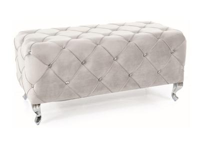 Скамья Signal Скамья Signal HESTIA VELVET (светло-серый/серебряный) арт. HESTIAV03S