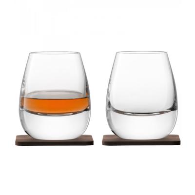 Стакан LSA International Набор стаканов с деревянными подставками islay whisky, 250 мл, 2 шт. арт. G1213-09-301