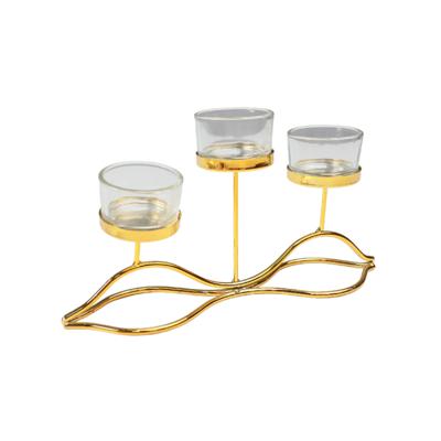 Статуэтка AksHome Статуэтка-подсвечник декоративный FLAME, золото, 25*6.5*10.5см арт. ZN-381612