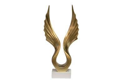 Статуэтка Garda Decor D4321 Статуэтка "Абстракция" золотая 21*7,5*h 43,5см арт. D4321