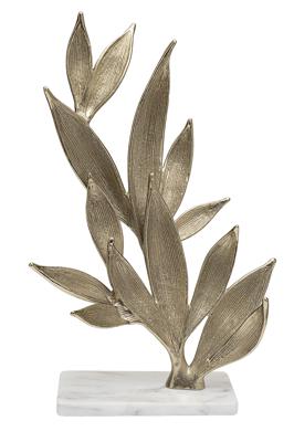 Статуэтка Garda Decor 69-20073 Декор настольный "Флора (Flora)" зол.мет./мрам.бел 34*19.5*51см арт. 69-20073